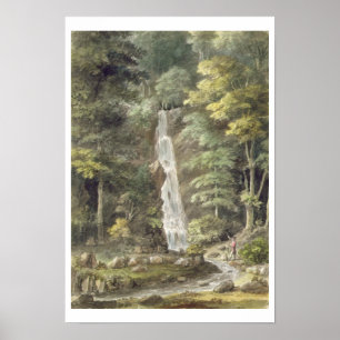 Kaskadvattenfallet på Hestercombe arbeta i Poster