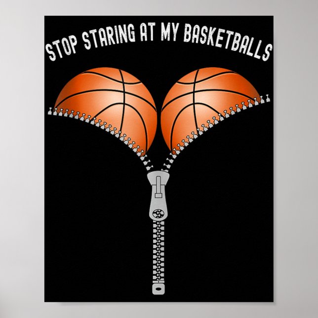 Kasketbollens kvinnor stannar vid min Basket Poster (Framsidan)