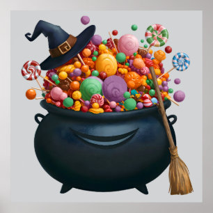 Kaskuldron av gigle och gummier poster