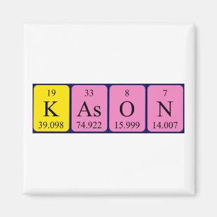 Kason Periodisk bord namn magnet