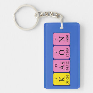 Kason Periodisk bord namn nyckelring