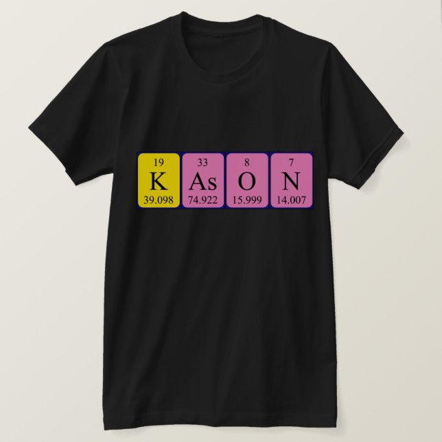 Kason Periodiska skjorta bord namn T Shirt (Design framsida)