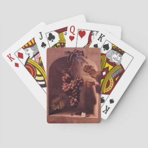 KASONFRUKTER HÄNGANDE DRUVOR KÄNSLIG rosa röd Casinokort