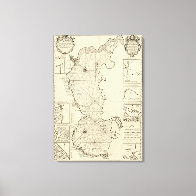 Kaspiska havet och Asien 2 Canvastryck (Framsida)