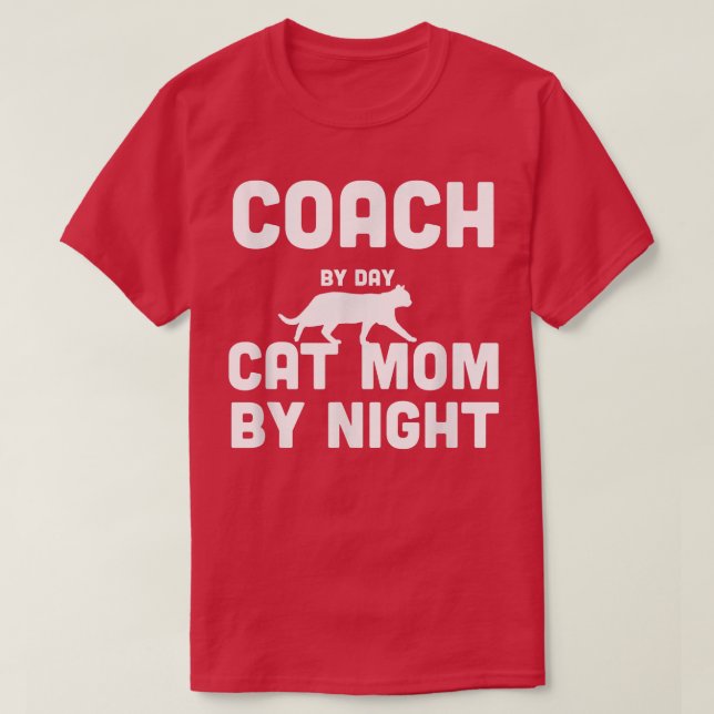 Kassa per dag Kat Mamma efter natt T-Shirt (Design framsida)