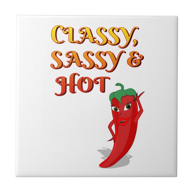 Kassaanalys och Hett pepper Diva Kakelplatta (Framsidan)