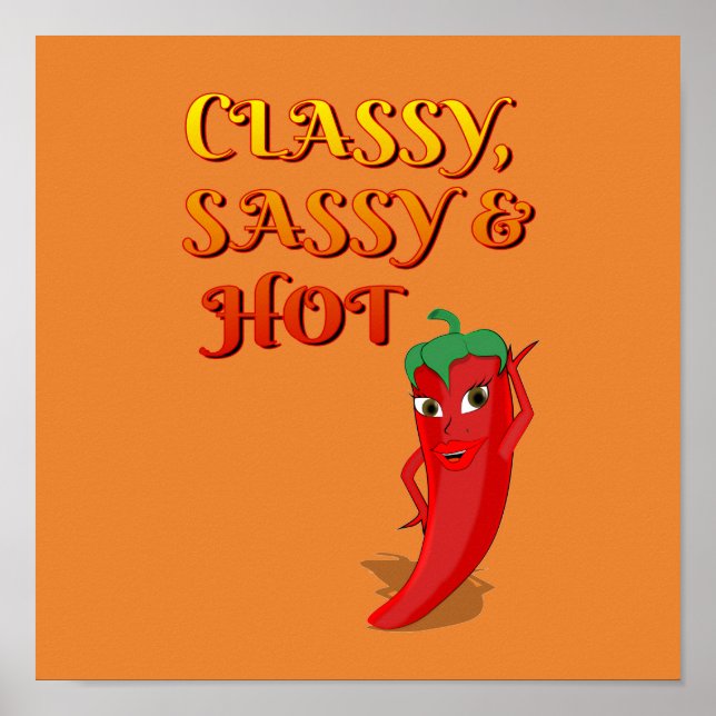 Kassaanalys och Hett pepper Diva Poster (Framsidan)