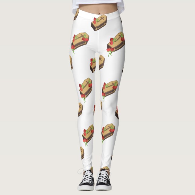 Kassaemojislegeringar Leggings (Framsida)