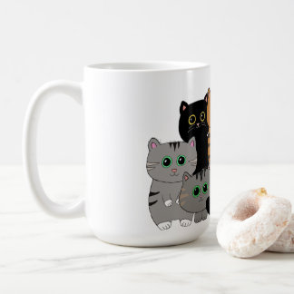 Kassafamiljen för skapande av Mailia Cat Kaffemugg