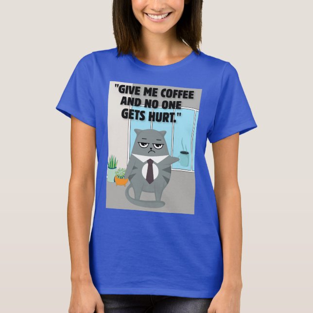 Kassafoffert för katter t shirt (Framsida)