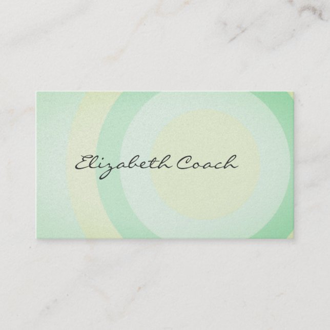 Kassafrisk Grönt i cirklar Visitkort (Framsida)