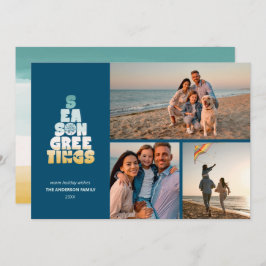 Kassahav och Hälsning Julkort