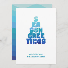 Kassahav och Hälsning Julkort