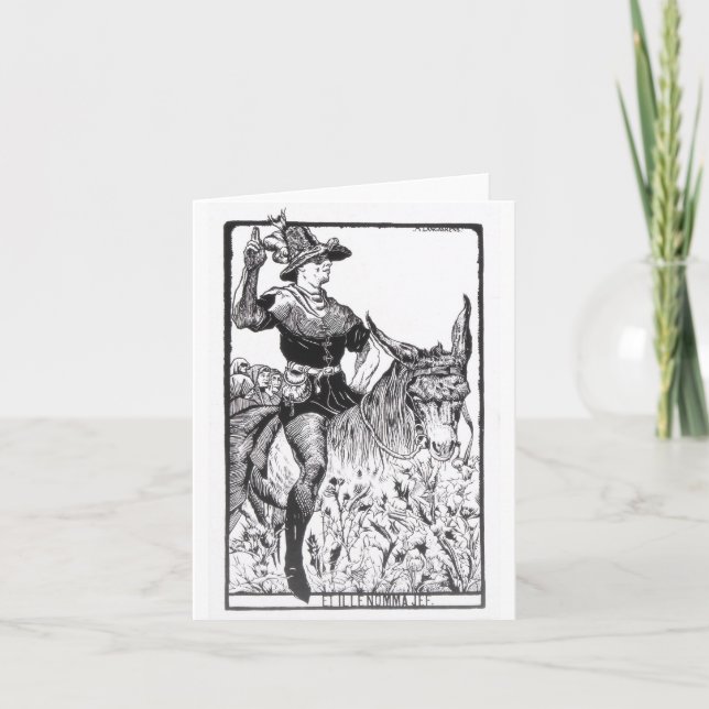 Kassalåda Eulenspiegel Notecard Kort (Framsida)