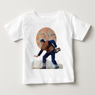 Kassaskåp på plätera tee shirt