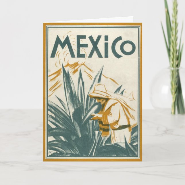 Kassaskåpresor - Mexico illustration Kort (Framsida)