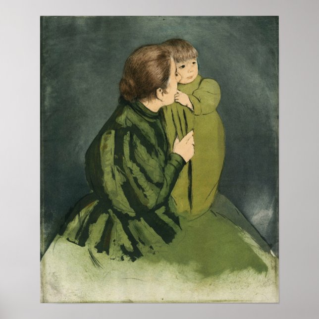 Kassatt - bönder Mor och barn Poster (Framsidan)
