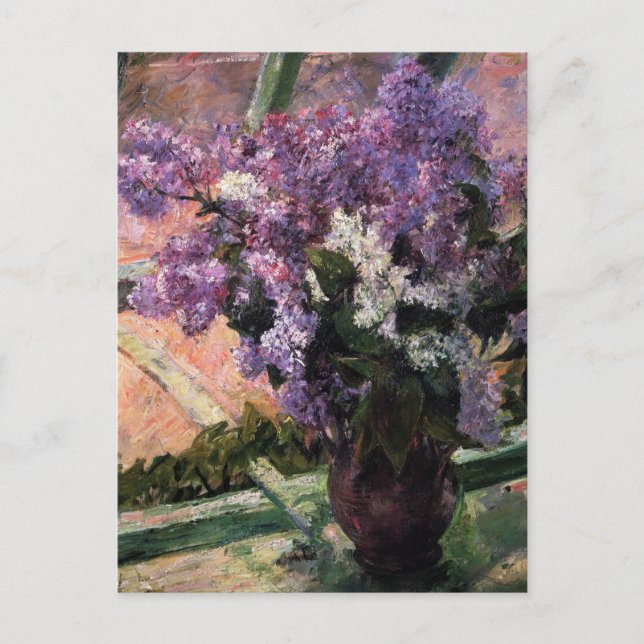 Kassatt: Lilacs in a Window Vykort (Framsida)