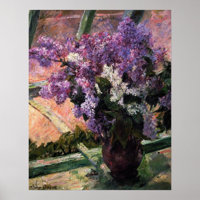 Kassatt - Lilacs in Window 1880 Poster (Framsidan)