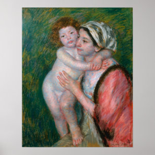 Kassatt - Mor och barn Poster