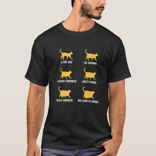 Kassautvecklingsdiagram för kattmembran för katt L T Shirt (Framsida)