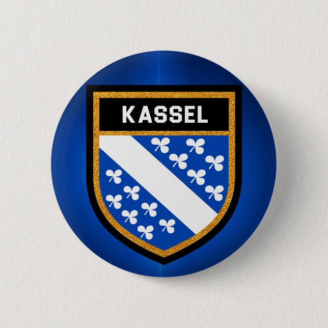 Kassel flagga knapp (Framsida)