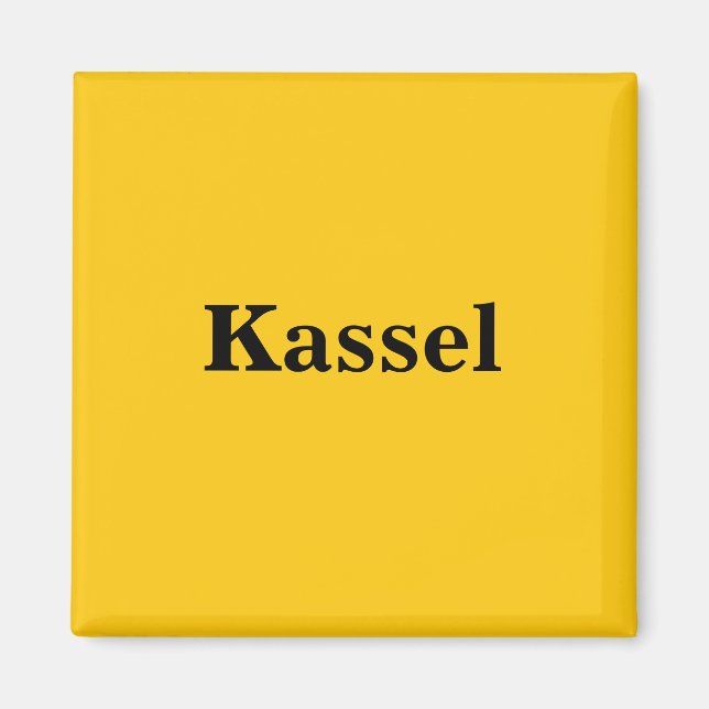 Kassel Magnet Schild Guld Gleb (Framsidan)