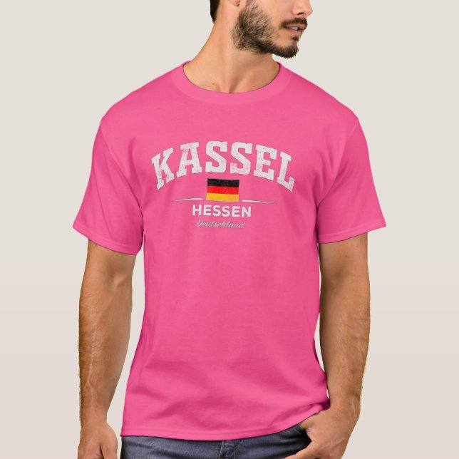 Kassel Tyskland Deutschland T Shirt (Framsida)