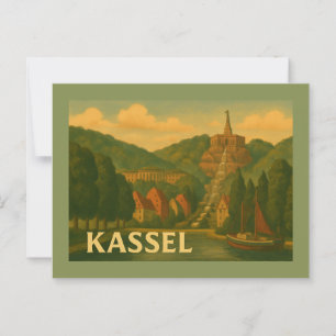 Kassel Tyskland Stad Konst Vykort