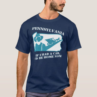 Kasserad Pennsylvania statlig sloganutslagsplats Tee Shirt