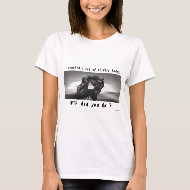 Kasserade glidare tee shirt (Framsida)