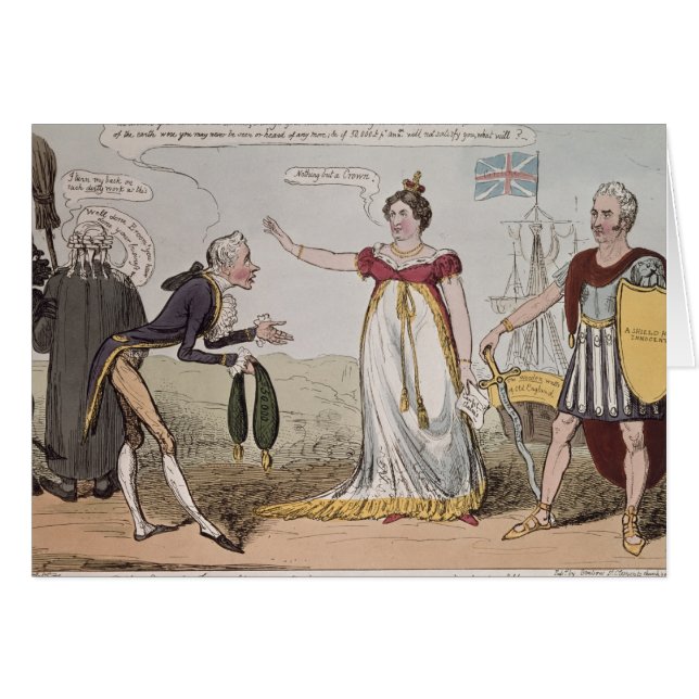 Kasserade hemlig förolämpning eller bestickning hälsningskort (Framsidan Horizontal)