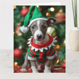 Kassett Elf Puppy Julkort Kort