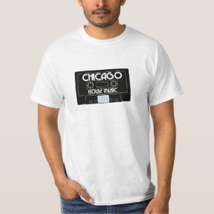 Kassett för Chicago husmusik (svarten) T-shirt