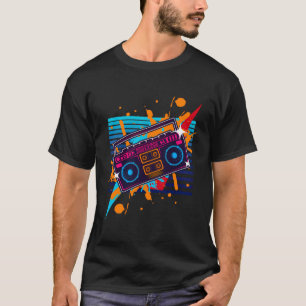 Kassett för ombox Radio Old school Hip hop Rap Cas T Shirt