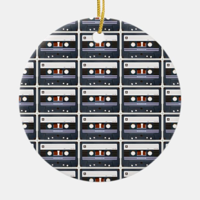 Kassett för popkonst julgransprydnad keramik (Framsidan)