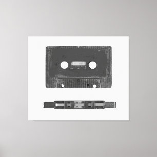 Kassett för Retro-audio Canvastryck