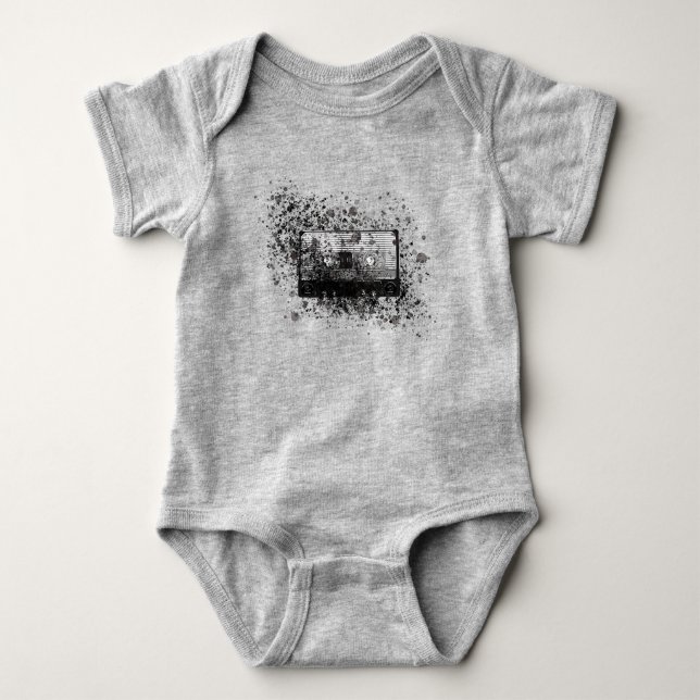 Kassett för Retro-Audio T Shirt (Framsida)