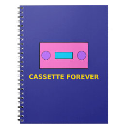 Kassett Forever - Retro Tape Pixel Art Design Anteckningsbok