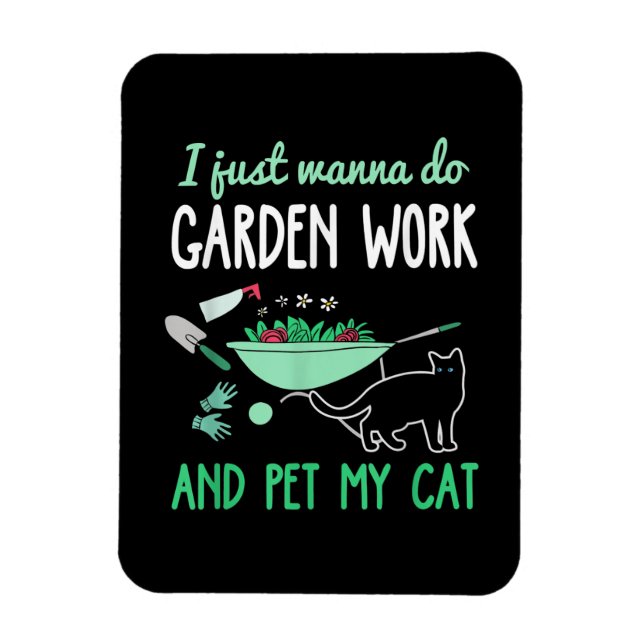  kassett | Funny Garden Work Gift Magnet (Vertikal)