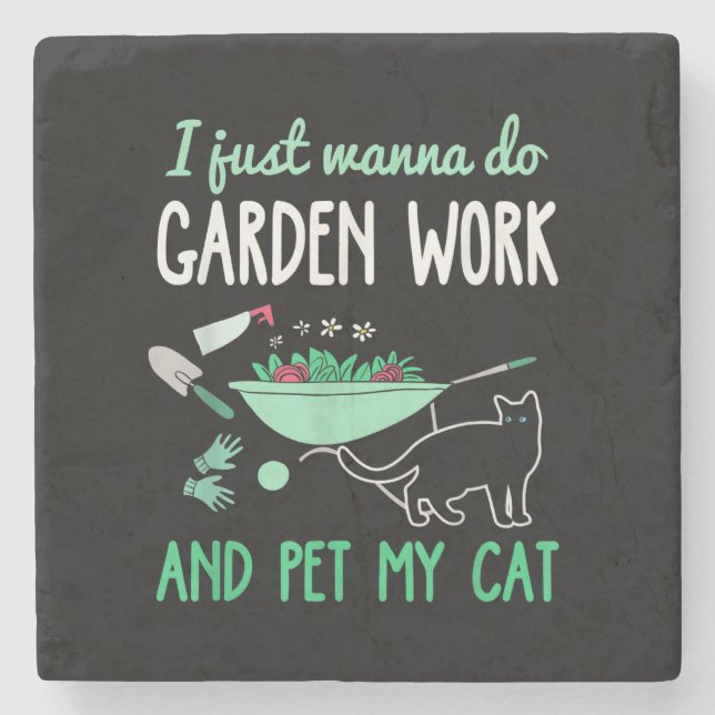  kassett | Funny Garden Work Gift Stenunderlägg (Framsidan)