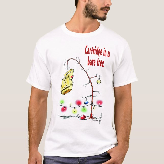 Kassett i ett kalt träd tee shirt (Framsida)