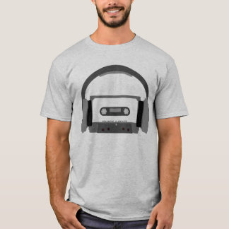 Kassett med hörlurar t shirt