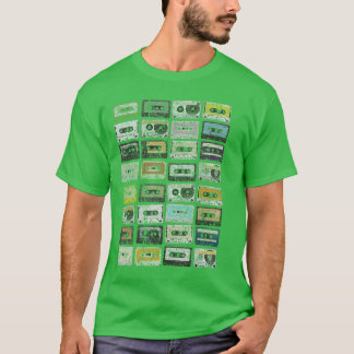 Kassettband 1980-talsmusik Distressed Vintage Look T Shirt