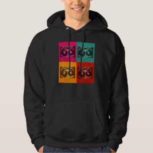 Kassettband För 80-Tal 90-Tal Vintage Retro Hoodie