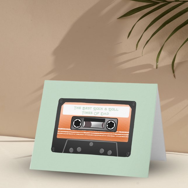Kassettband lycklig Fars dag Retro Kort (Skapare uppladdad)