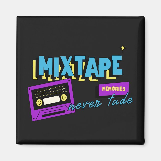 Kassettband Minnen Retro Kassett Nostalgi Magnet (Framsidan)