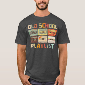 Kassettband Musik 80-tal Retro Old School Spellist T Shirt