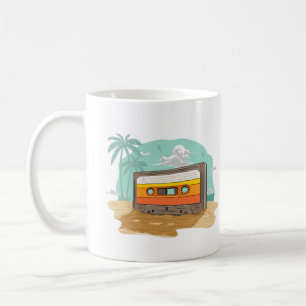 Kassettband Retro 80-tal på Beach Rewind Kaffemugg