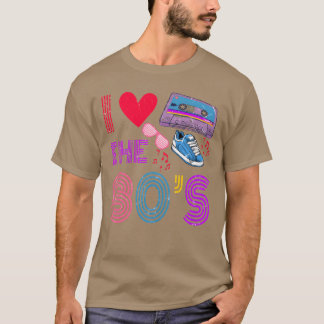 Kassettband Retro Jag älskar 80-talet Kostym Jag ä T Shirt